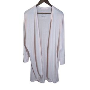 Torrid Super Soft Plush Cardigan 1X Blush Pink Open Front Lightweight‎ Sweater